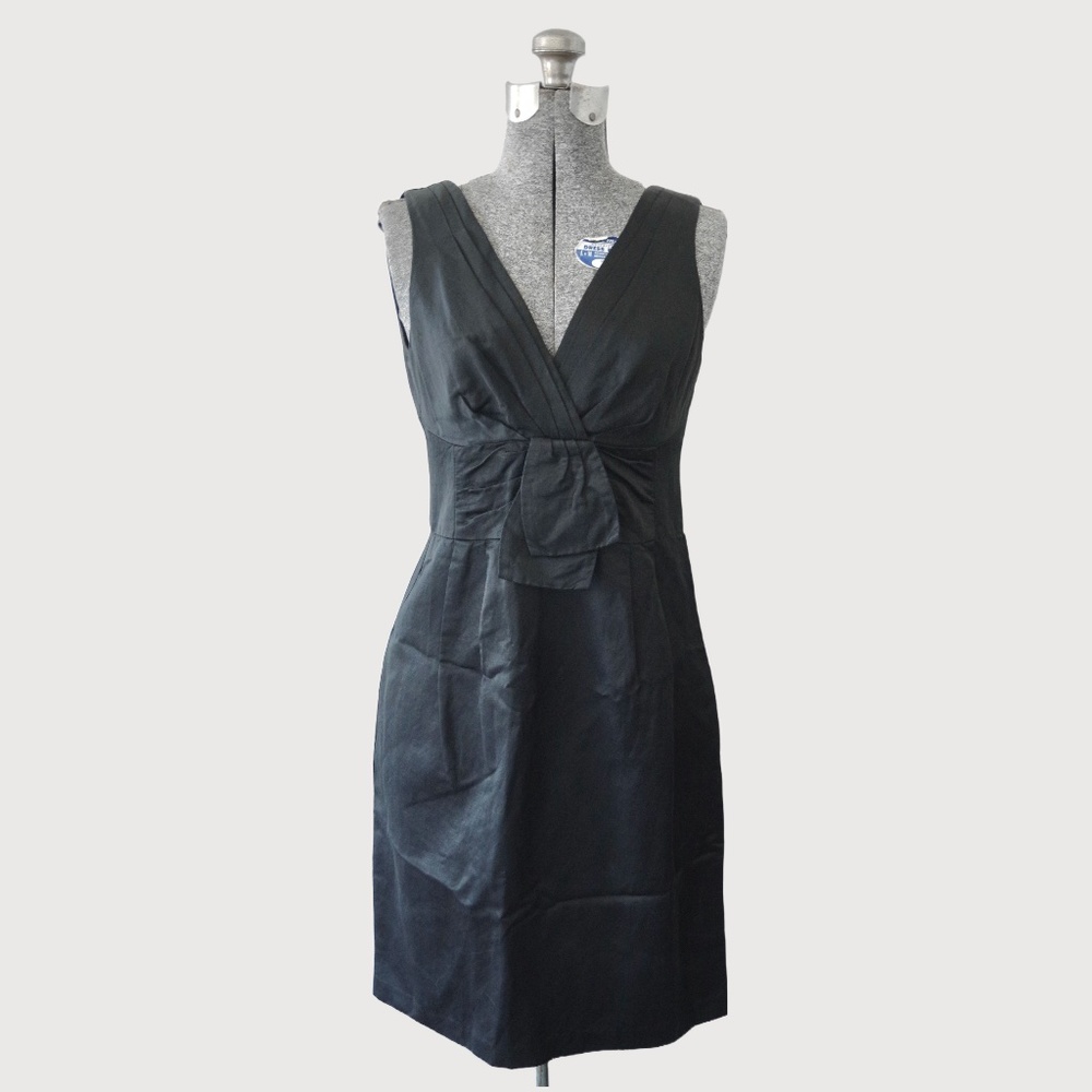 2000s Nanette Lepore LBD Little Black Dress Sleeveless Fitted Cocktail Dress 4